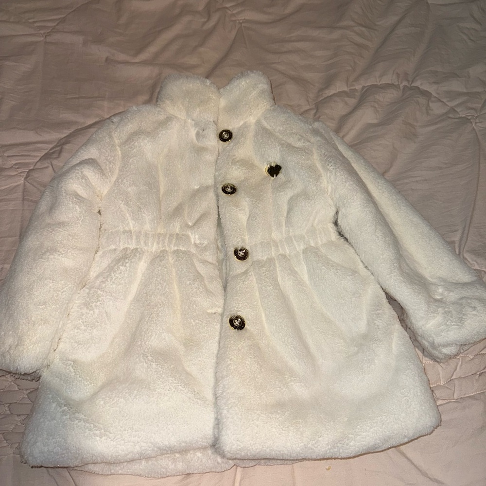Juicy Couture White Kids Puffer Coat